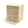 Set 12 puzzle-uri Montessori cu raft de depozitare, Viga