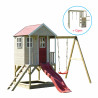 Casuta Nordic Adventure House cu loc de nisip, tobogan, leagan, modul sport, Wendi Toys