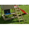 Casuta Nordic Adventure House cu loc de nisip, tobogan, leagan, modul sport, bucatarie, Wendi Toys