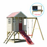Casuta Nordic Adventure House cu loc de nisip, tobogan, leagan, bucatarie, Wendi Toys