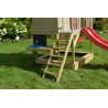 Casuta Summer Adventure House cu loc pentru nisip, tobogan, leagan dublu, bucatarie, Wendi Toys