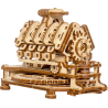 Motor V8 puzzle 3D mecanic