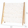 Raft organizator de carti pentru copii, material reciclat Terrazzo Cream, 3 Sprouts