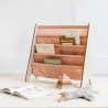Raft organizator de carti pentru copii, material reciclat Terrazzo Clay, 3 Sprouts