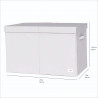 Cufar pliabil pentru camera copiilor, material reciclat Gri, 3 Sprouts