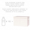 Cufar pliabil pentru camera copiilor, material reciclat Terrazzo Clay, 3 Sprouts