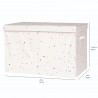 Cufar pliabil pentru camera copiilor, material reciclat Terrazzo Cream, 3 Sprouts