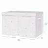Cufar pliabil pentru camera copiilor, material reciclat Terrazzo Grey, 3 Sprouts