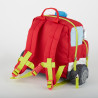 Rucsac pentru copii Masina de pompieri cu roti si detalii 3D, Sigikid
