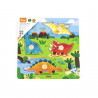 Puzzle cu manere, Dinozauri, Viga