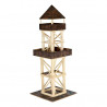 Set constructie arhitectura Turn de observatie, 124 piese din lemn, Walachia
