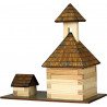 Set constructie arhitectura Clopotnita, 68 piese din lemn, Walachia