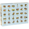 Set constructie arhitectura Pod, 259 piese din lemn, Walachia