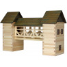 Set constructie arhitectura Pod, 259 piese din lemn, Walachia