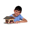 Set constructie arhitectura Cabanuta alpina, 102 piese din lemn, Walachia