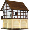 Set constructie arhitectura Granar cu grinzi, 115 piese din lemn, Walachia