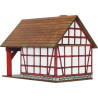 Set constructie arhitectura Fierarie cu grinzi, 39 piese din lemn, Walachia