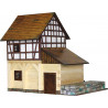 Set constructie arhitectura Moara de apa cu grinzi, 172 piese din lemn, Walachia