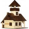 Set constructie arhitectura Refugiu montan, 135 piese din lemn, Walachia