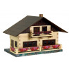 Set constructie arhitectura Pensiune alpina, 195 piese din lemn, Walachia