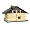 Set constructie arhitectura Pensiune alpina, 195 piese din lemn, Walachia