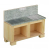 Set de construit Obiecte de mobilier, 128 piese din lemn, Walachia