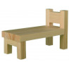 Set de construit Obiecte de mobilier, 128 piese din lemn, Walachia