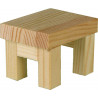 Set de construit Obiecte de mobilier, 128 piese din lemn, Walachia