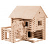 Set constructie arhitectura Vario Mill, 122 piese mari din lemn, Walachia