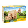 Set constructie arhitectura Vario Mill, 122 piese mari din lemn, Walachia