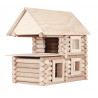 Set constructie arhitectura Vario Mill, 122 piese mari din lemn, Walachia