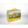 Set constructie arhitectura Vario Massive Mini, 91 piese mari din lemn, Walachia