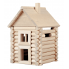 Set constructie arhitectura Vario Massive Mini, 91 piese mari din lemn, Walachia