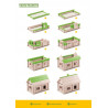 Set constructie arhitectura Vario Massive Box 2 Vario Massive, 418 piese, Walachia