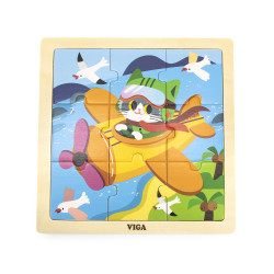 Puzzle din 9 piese mari -...