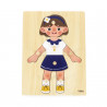 Puzzle Corpul uman - Fata（7 piese), Viga
