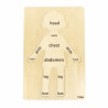 Puzzle Corpul uman - Baiat（12 piese), Viga