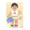 Puzzle Corpul uman - Baiat（12 piese), Viga