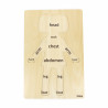 Puzzle Corpul uman - Fata（12 piese), Viga
