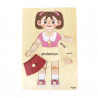 Puzzle Corpul uman - Fata（12 piese), Viga