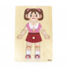 Puzzle Corpul uman - Fata（12 piese), Viga