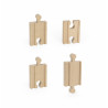 Set extensii sine din lemn pentru trenulete, 4 buc, drepte mini,Viga