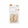 Set extensii sine din lemn mini curbate pentru trenulete, 4 buc,Viga