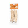 Set extensii sine din lemn lungi curbate pentru trenulete, 4 buc,Viga