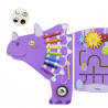 Jucarie de perete cu activitati - Dinozaur Triceratops, Viga
