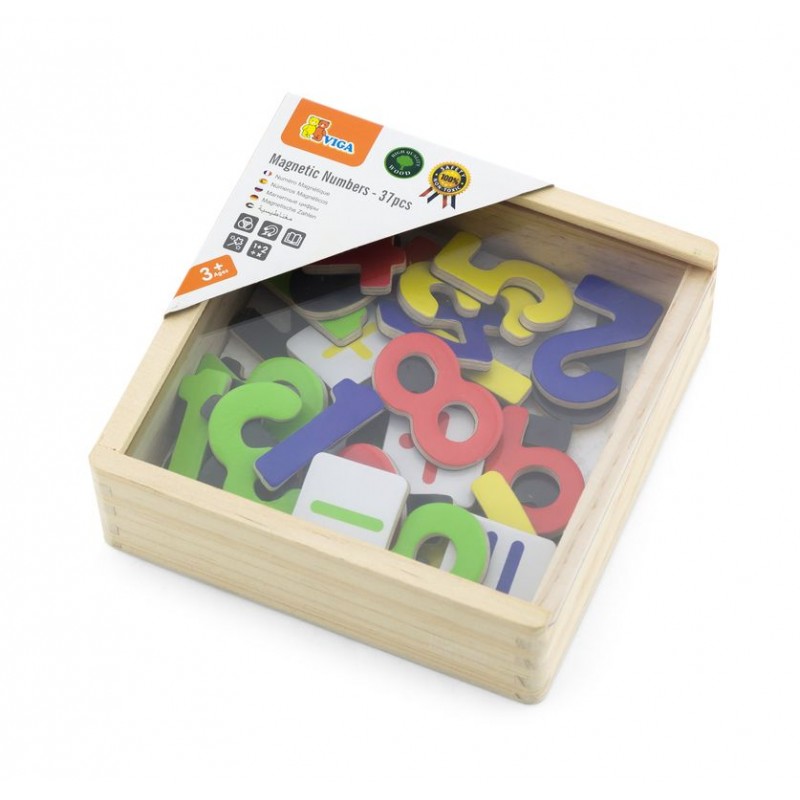 Jucarii Magnetice - Set cifre magnetice (37 piese), Viga
