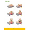Set constructie arhitectura Vario Fort, 194 piese din lemn, Walachia