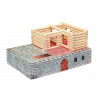 Set constructie arhitectura Vario Fort, 194 piese din lemn, Walachia