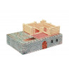 Set constructie arhitectura Vario Fort, 194 piese din lemn, Walachia