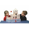 Set constructie arhitectura Vario Fort, 194 piese din lemn, Walachia